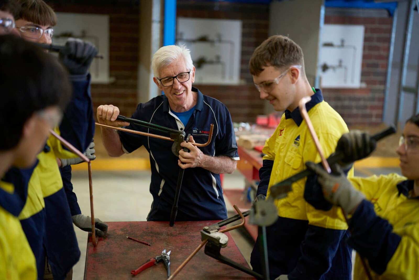 trades in the training center